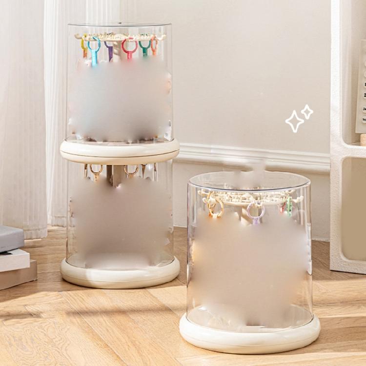 Space Efficient Rotating Display Unit 360 Viewing Angles For Small Collectibles ABS PET Frame Fingerprint Resistant Box
