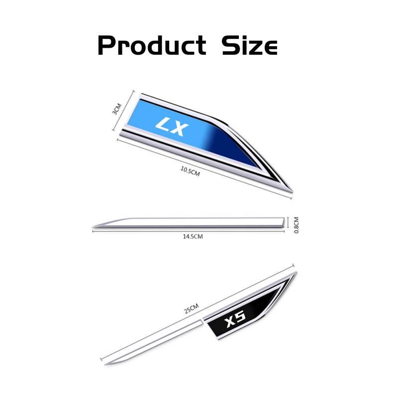 2pcs for X1 X2 X3 X4 X5 X6 X7 Car Accessory Side Doors Blade Car Stickers Car Accessories