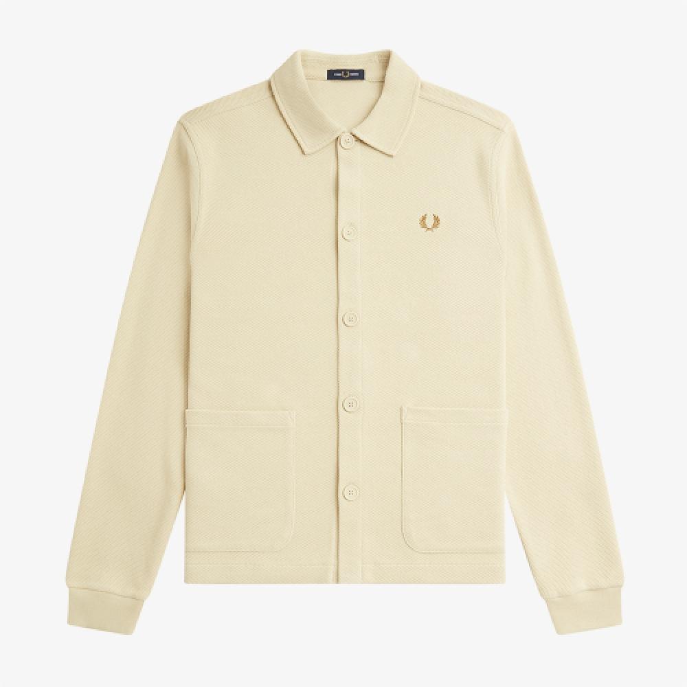 

Fred Perry [sharp] Рубашка поло с длинным рукавом на пуговицах, цвет овсянки Afpm2336598 691 M