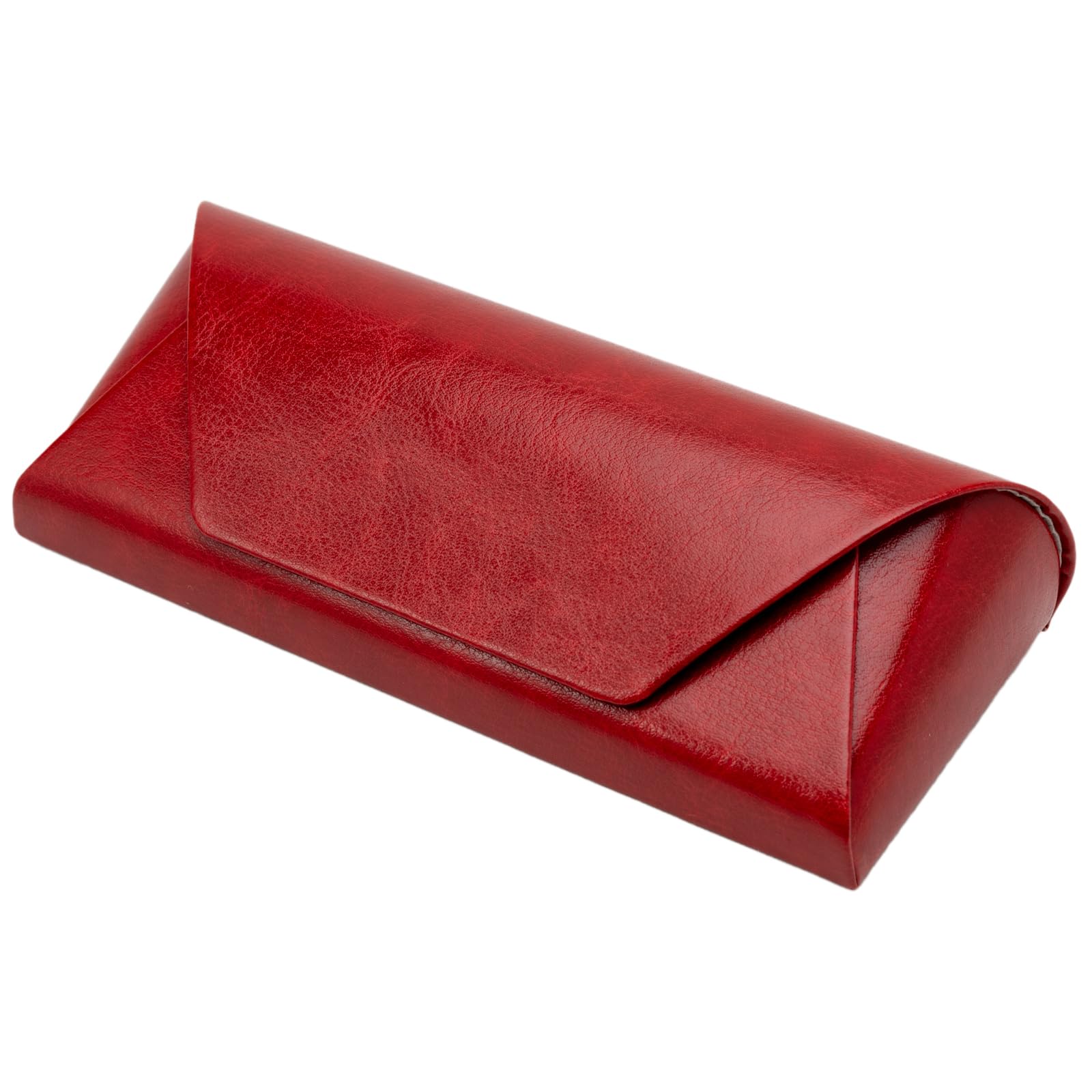 

Оригинальный футляр для очков Pearl, Кожаный, Полужесткий, На кнопке, Красный, HFD-19