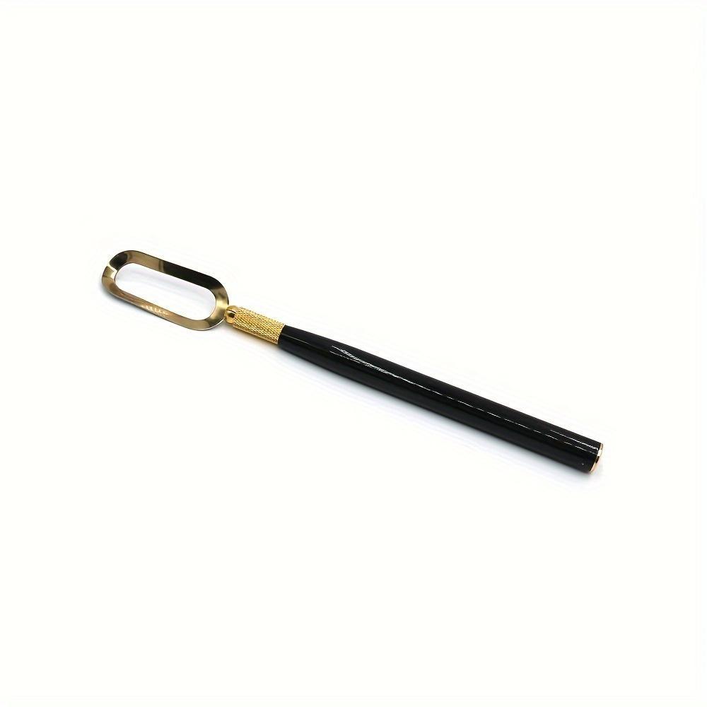 1Pc Wood Handle Ceramic Trimming Tool with Single Head Loop Pottery Rib Tool for DIY Clay Sculpting & Finishing Manual Uncharged