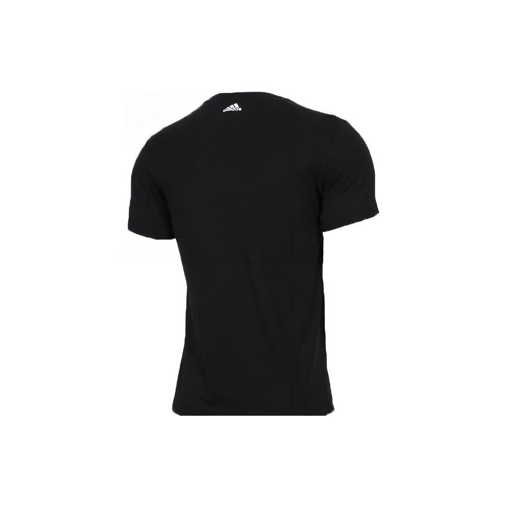 Adidas T Shirts Men's Black Crew Neck Moderate Straight Fit DZ1989