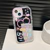 Happy Smile Face Mirror Phone Case for Apple 11-16 Pro/Promax (Female)