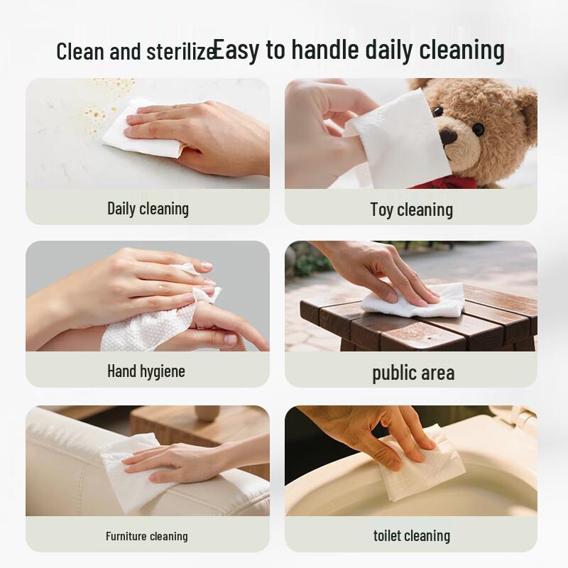 Fulcotton Disposable Alcohol-Free Hand Wipes (4 Packs)