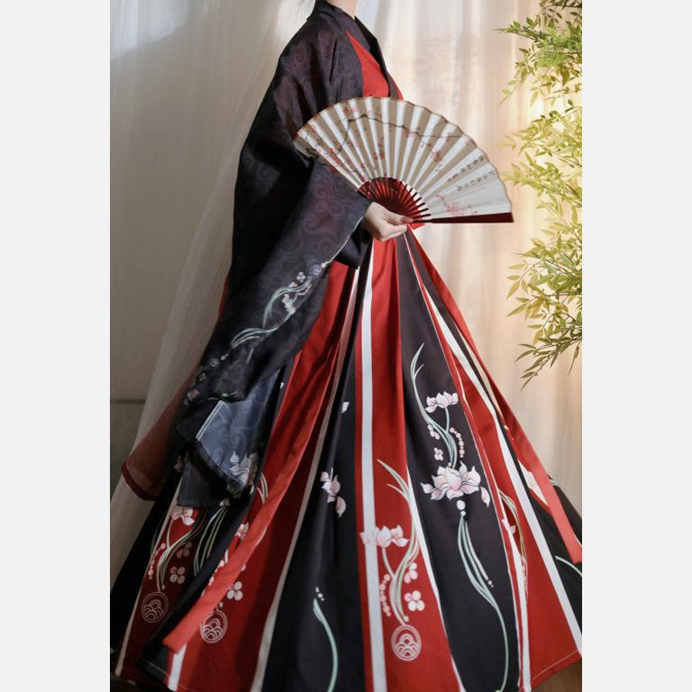 Männer und Frauen, chinesisches antikes Hanfu-Set, Cosplay-Outfit für Erwachsene, Kostüme für Paare, orientalischer Tanz, ein ganzes Set an Kleidung