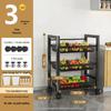Movable Multi-Layer Kitchen & Bathroom Storage Rack for Fruits & Vegetables