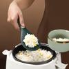 Durable Non Stick Rice Spoon,Silicone Rice Scooper,Stainless Steel Core,Stand-up Rice Paddle,Kitchen Flatware Spatula