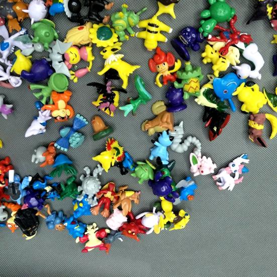 144Pcs Figurine Lively Cartoon Images PVC Adorable Mini Figure Dolls for Study Desk