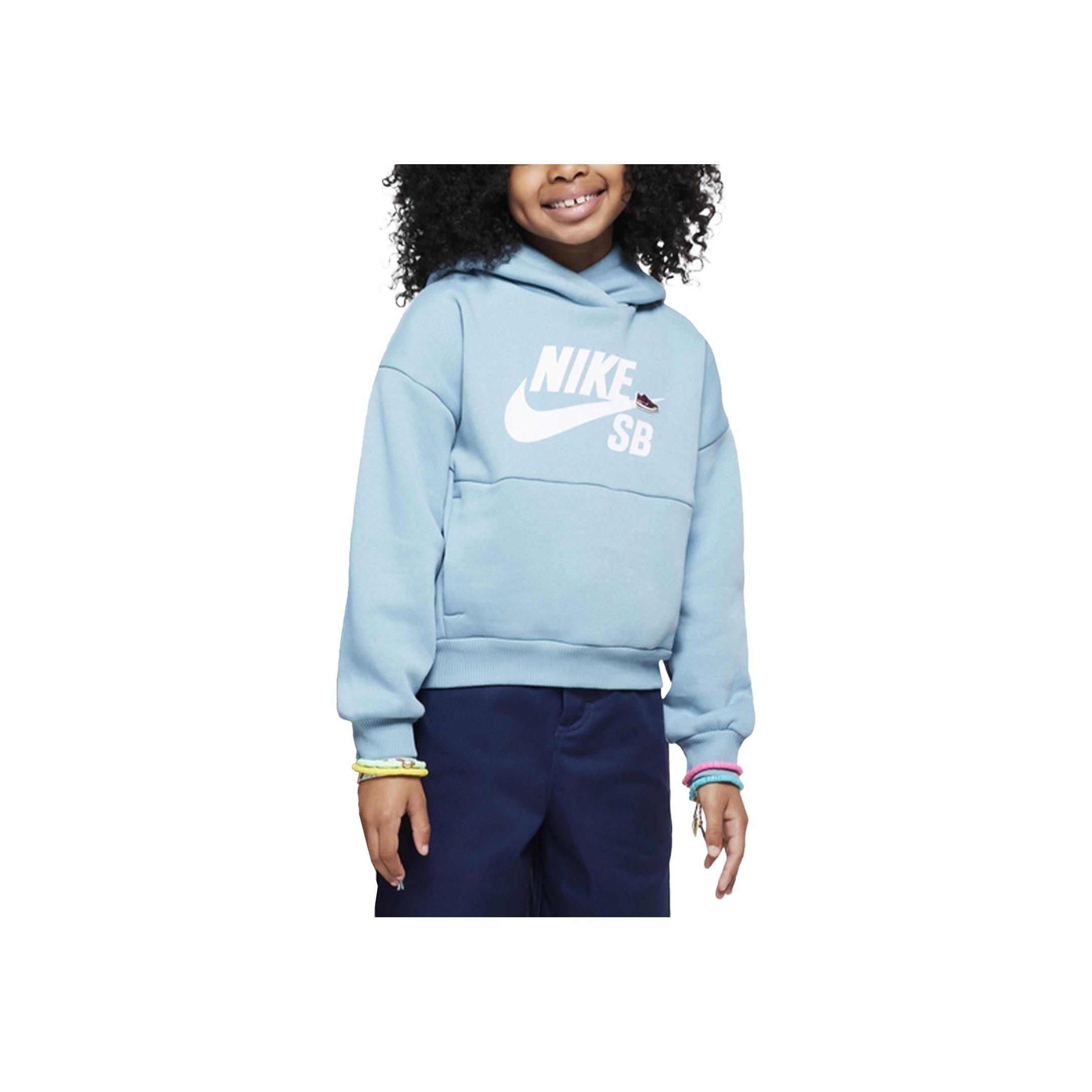

Nike Hoodie Sbeasyon Icon Series Oversized Pullover Soft Hooded Kids hoodies Denim-Blue Green Turquoise FD3154-464 S