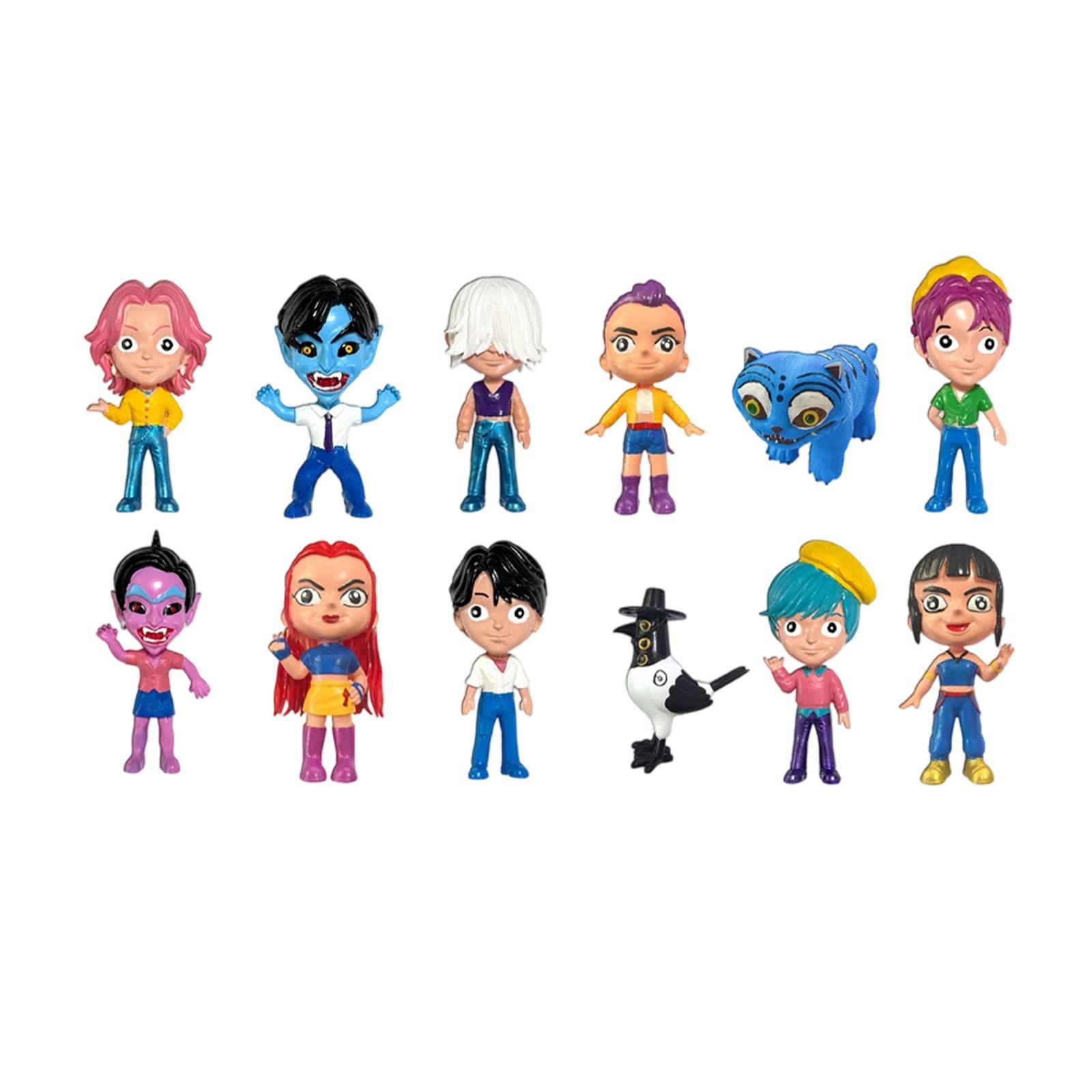 

12 шт. 3D Знаменитость - Фигурка Игровой Периферийный Кукла Модель Украшения One Size