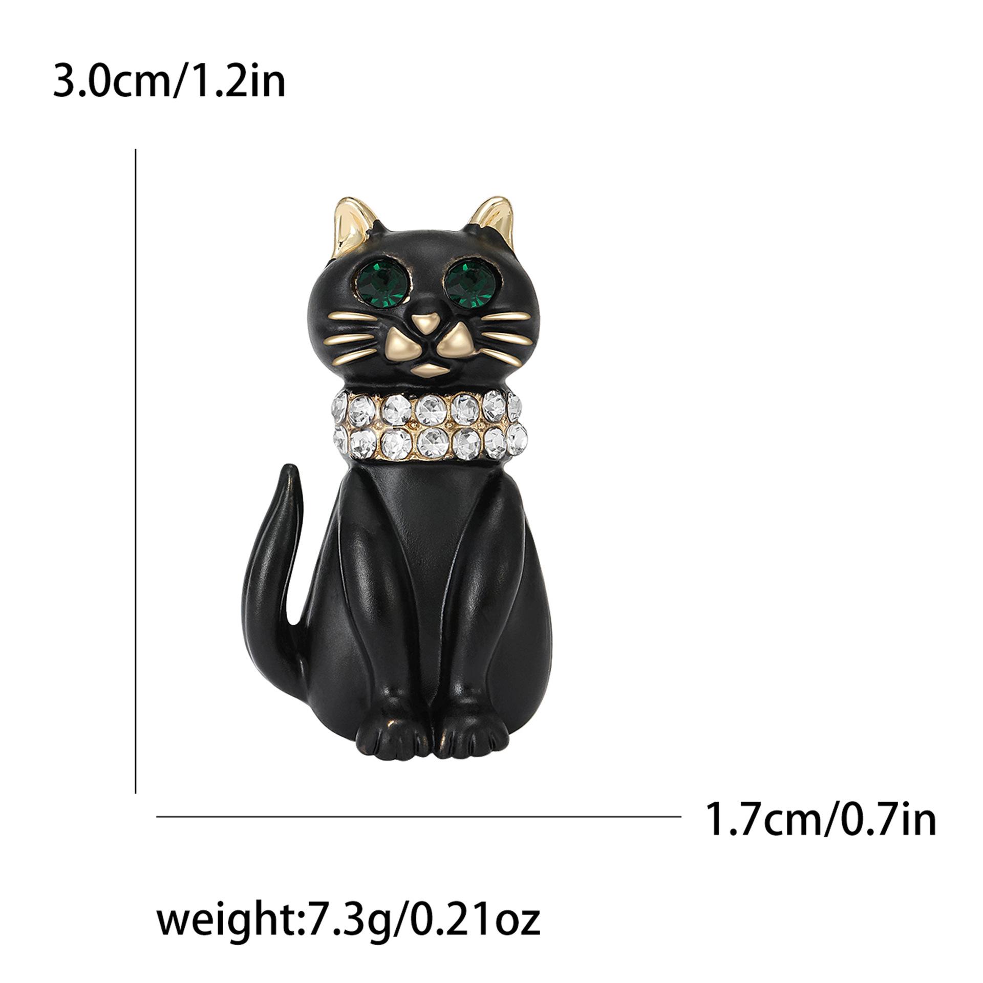 

Брошь с капающей кошкой, корсаж из мультфильма с бриллиантами из сплава, модная булавка для одежды для женщин