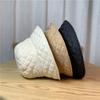 Rhombus Grid For Ladies For Girls Down Cotton Fisherman Hat Korean Style Hat Panama Hat Bucket Cap
