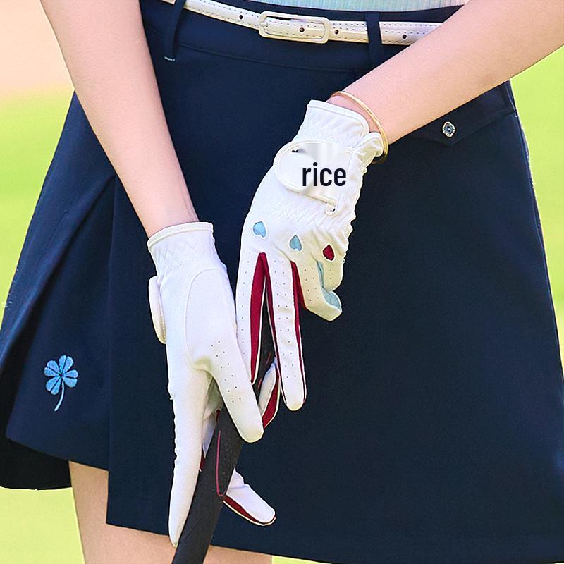 Women's Non-Slip Breathable Golf Gloves - Korean Microfiber, Wear-Resistant, 1 Pair