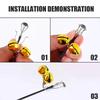 5/10Pcs Metal Fishing Bite Alarm Bell High Sensitivity Fishing Rod Alert  Sea Fishing