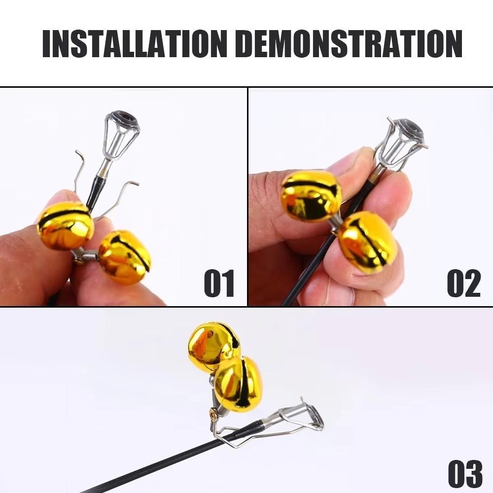 5/10Pcs Metal Fishing Bite Alarm Bell High Sensitivity Fishing Rod Alert  Sea Fishing