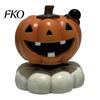 Indoor Halloween Ornaments Spooky Figurine, Small Resin Rotating Ghost Skull Pumpkin Gravestone Fall Farmhouse Decor Statue, Collectible Tabletop
