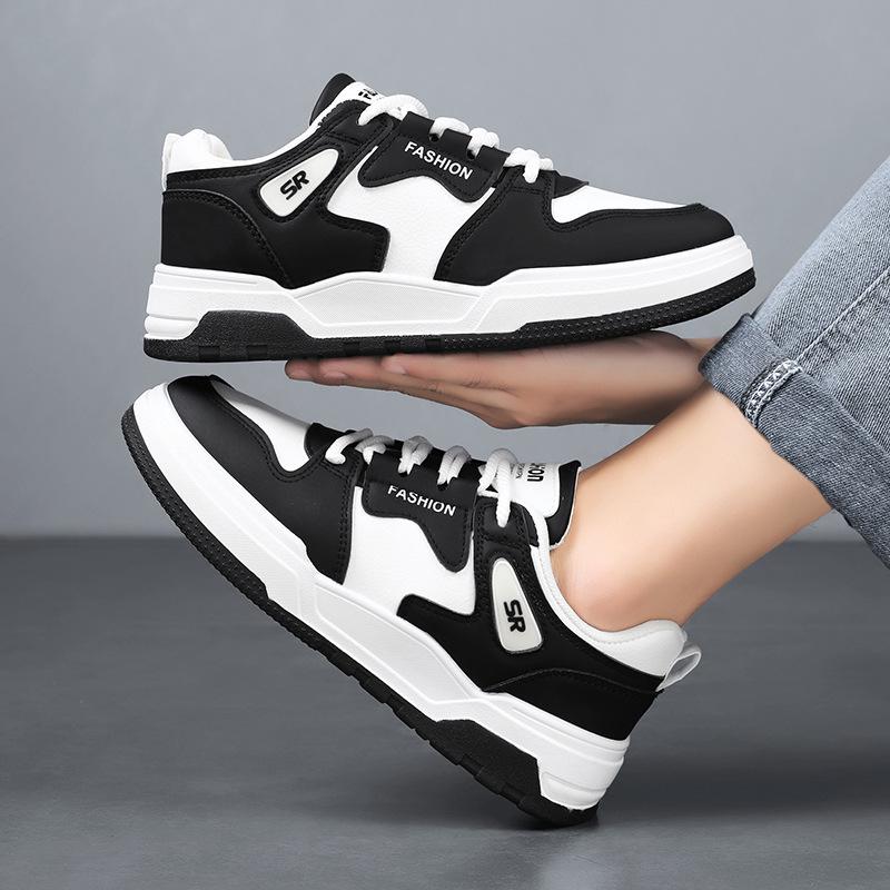 Men's 2024 Winter Trendy White Korean Style Versatile Casual Board Shoes for Teenagers and Men