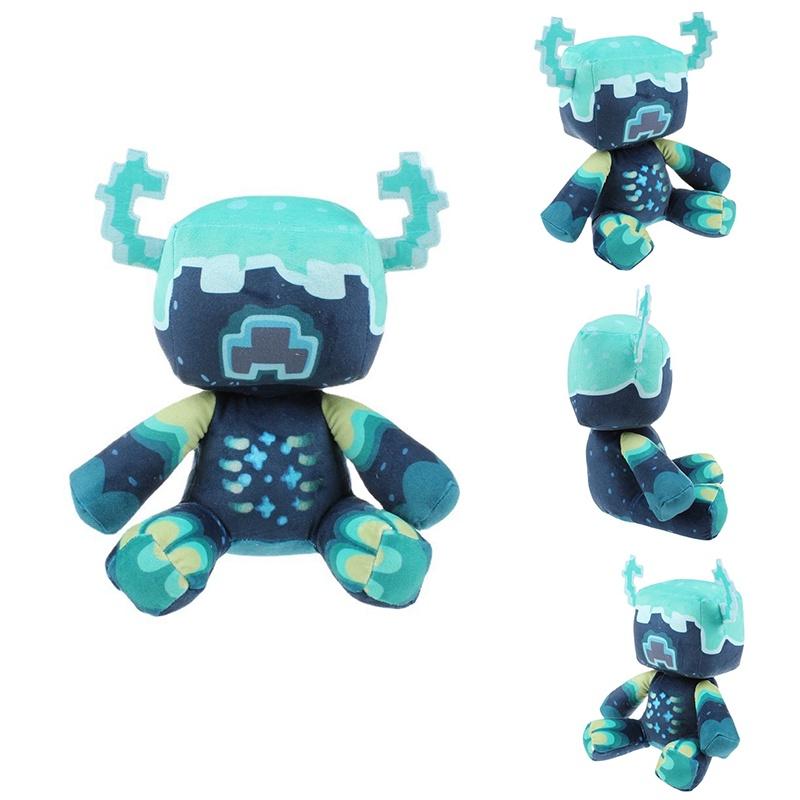 Minecraft Wächter Plüschtier Stofftier Weiche Pixelpuppe Kinder Geschenk Spielzeug 25cm