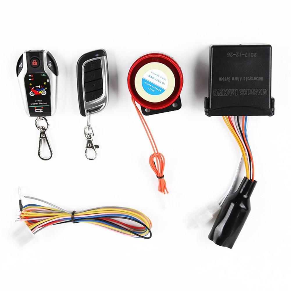 2 Way Motorcycle Alarm Remote Engine Moto Protection with Induction Remote Control Universal for All Kinds of Motorcycles