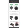 VIN Universal Quick-Release Microphone Holder Receiver Base, Locking Face Plate & Diamond Belt Clip for Hand Mic  VIN-SM-01