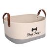 Cotton Multifunction Storage Basket With Handles For Home Organization And Toy Storage