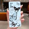For Oppo A92 A72 A52 4G Case CPH2059 CPH2067 CPH2069 Aesthetic Fashion Luxury Butterfly Flowers Clear Soft Silicone Bumper Cover