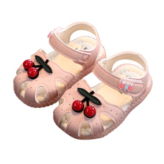 

Летние противоскользящие дышащие удобные сандалии на мягкой подошве с героями мультфильмов, обувь для маленьких девочек 17 розовый