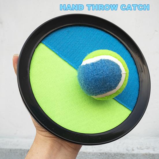 Kids Toss Catch Ball Toy with Adjustable Band Paddle Indoor Outdoor Backyard Parent-children Interactive Sticky Ball Throwing Game Toddlers Boys