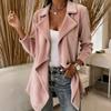 Women's Casual Open Front Wool Cardigan Coat, Long Sleeve, Color, Fall Winter Outerwear