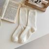 Woolen Women's Autumn and Winter Warm Mid-calf Socks, Fleece and Thickened Pile Socks, Winter Postpartum Socks, Floor Socks