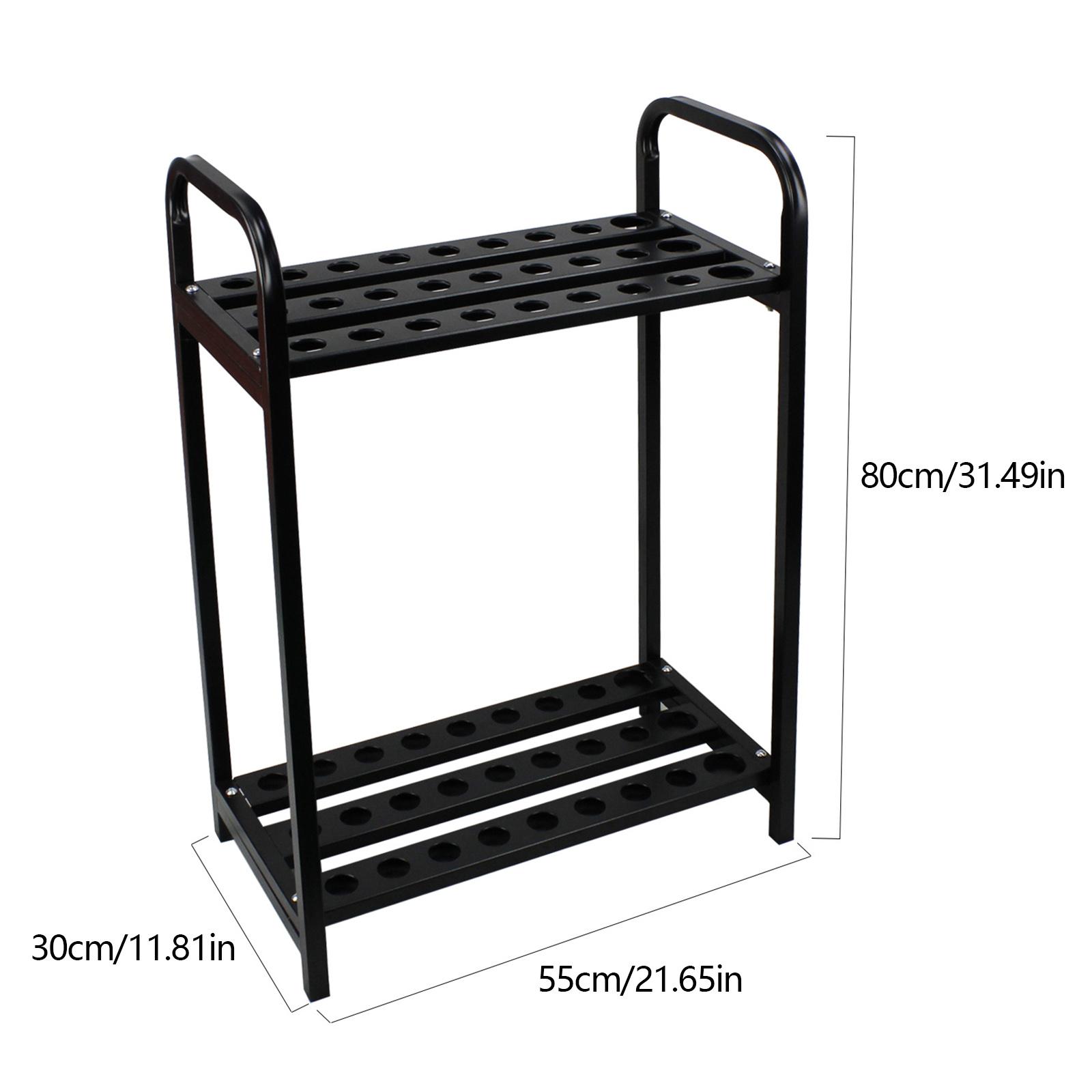 

Golf Club Organizers Golf Club Display Golf Putter Rack 18-Hole Sun-proof and Anti-corrosion Black Steel for Golf Driving Range чёрный