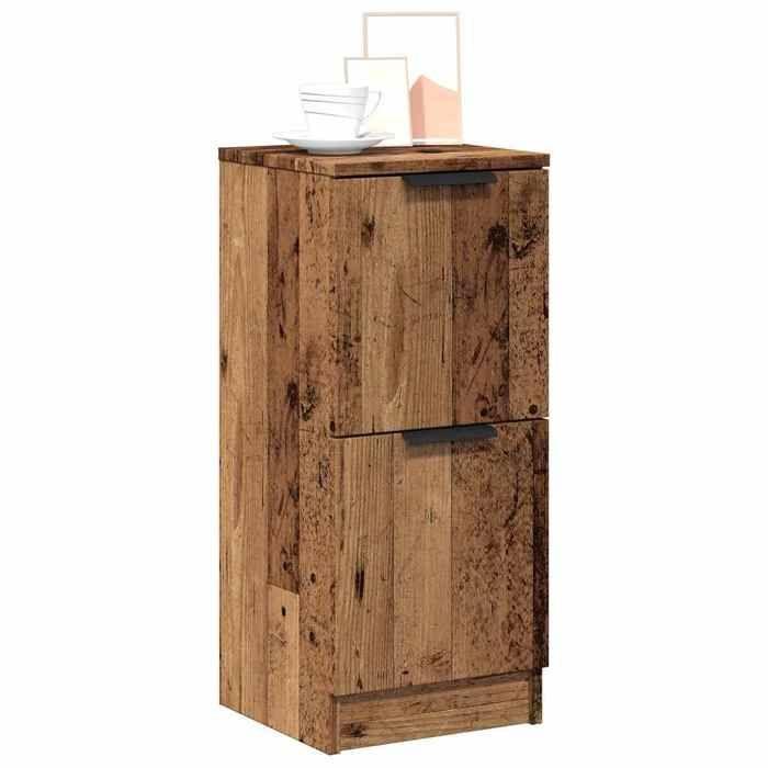 VidaXL Buffet vieux bois 30x30x70 cm bois d'ingénierie 856959