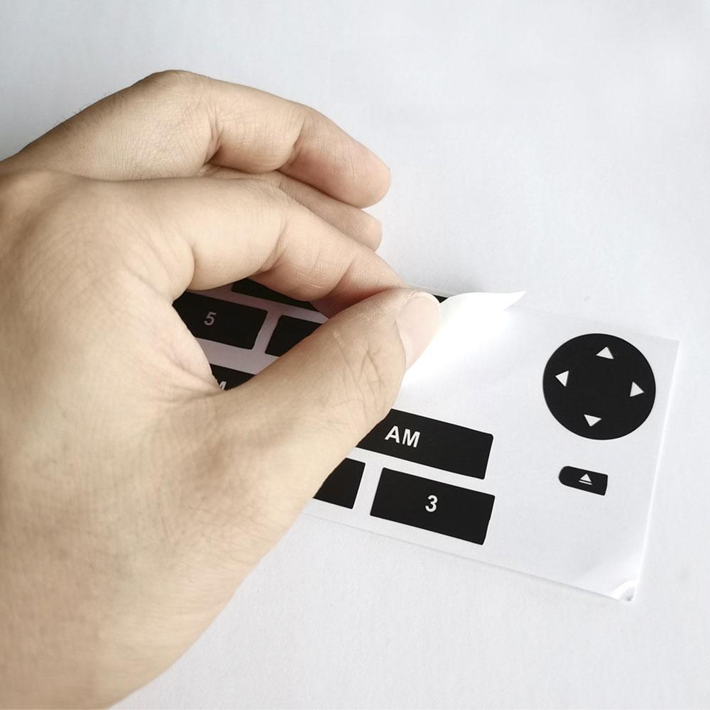 Autoradio-Taste Reparaturaufkleber für Fiat Grande Punto Radio Stereo Abgenutzte Abblätternde Taste Reparatur Aufkleber Aufkleber Autozubehör