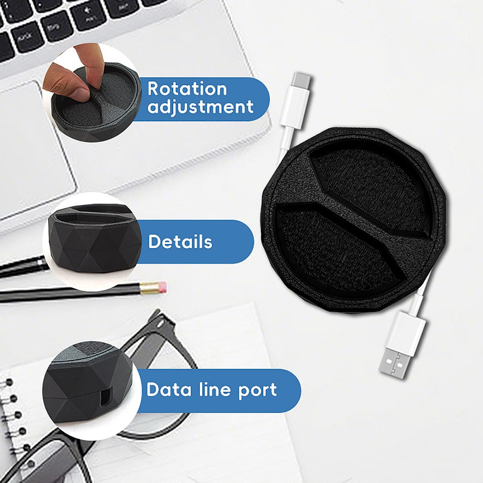 

Charger Cord , Plastic Cable Management Box, Break Earphone Storage Case One Size