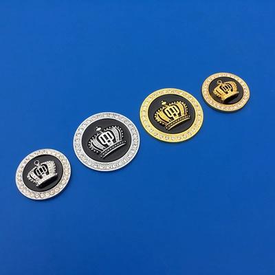 3D Crown Diamond Car Crown Gold Royal Sticker Emblem Badge Car Stickers Imperial Crown