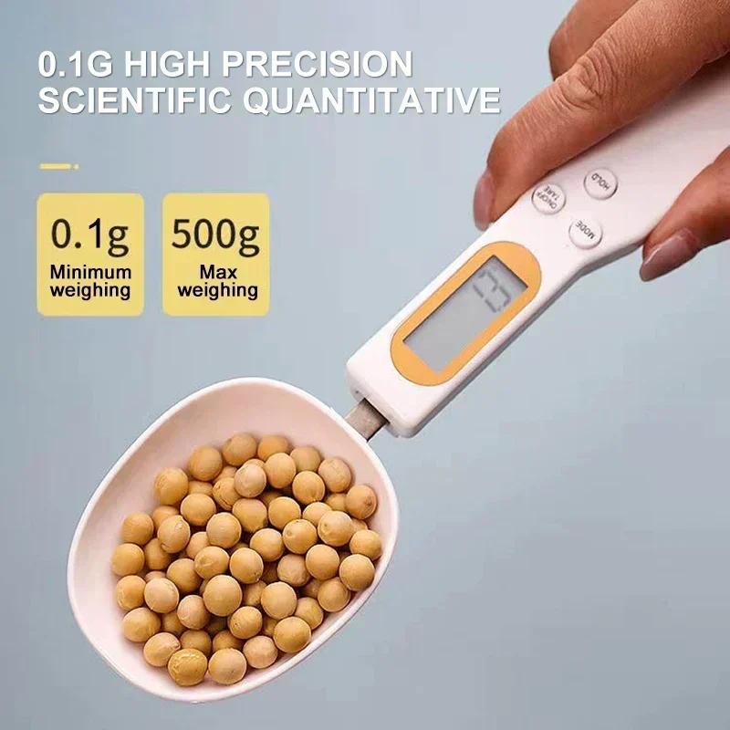 

0.1g Woodworking Tools 500g Digital Tool Flour Kitchen Scale Metering Food Milk Scales LCD Electronic Coffee Mini Gadgets Dining белый