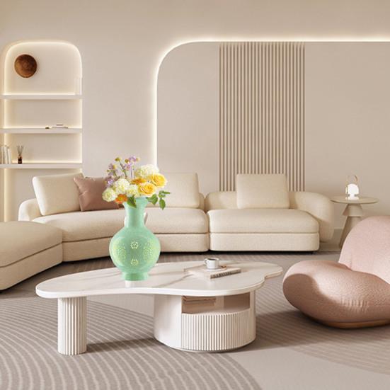 Lighted 3D Puzzle Vase 200 Pieces of Puzzle Vase Decorative Vase with Light Puzzle Art Project for Stress Relief Housewarming Home Decoration