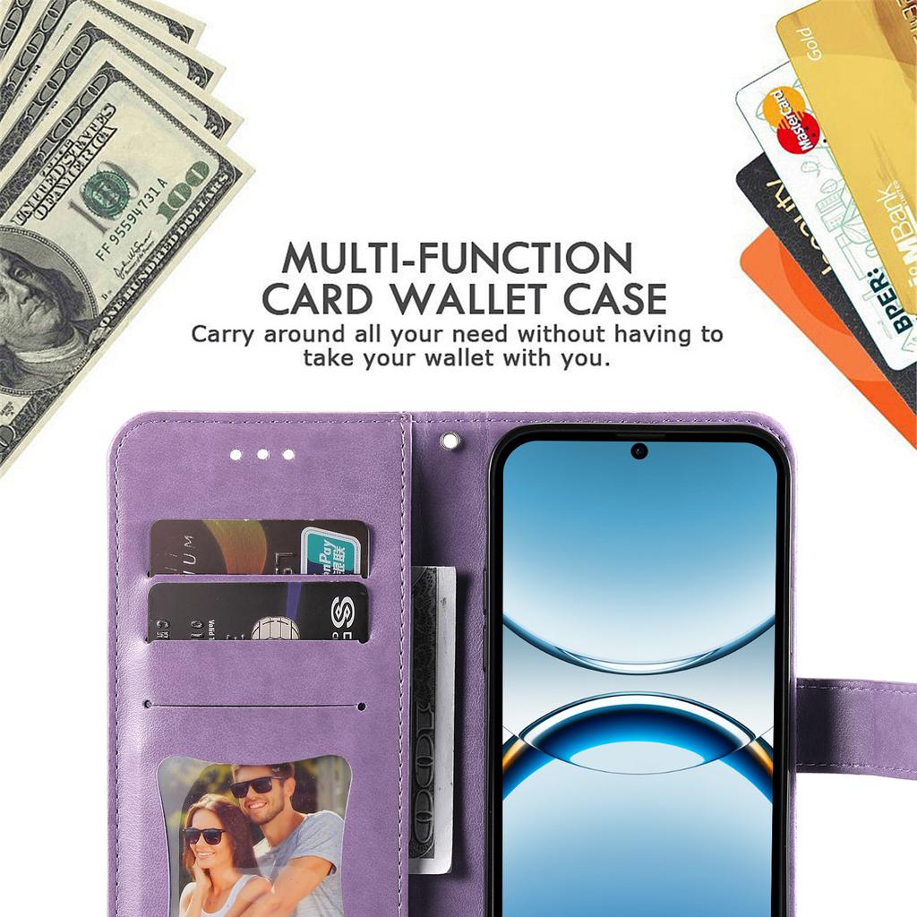 For Oppo Find X8 5G Case Floral Pattern PU Leather Wallet Stand Phone Cover