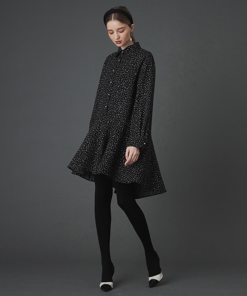 Pelimela Ren Shirt Dress (Black)