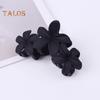 Women Plastic Hair Claw Flower Shape Candy Color Hair Clip Anti-slip Design Strong Grip Hair Claw Back Head Hair Clip Headwear