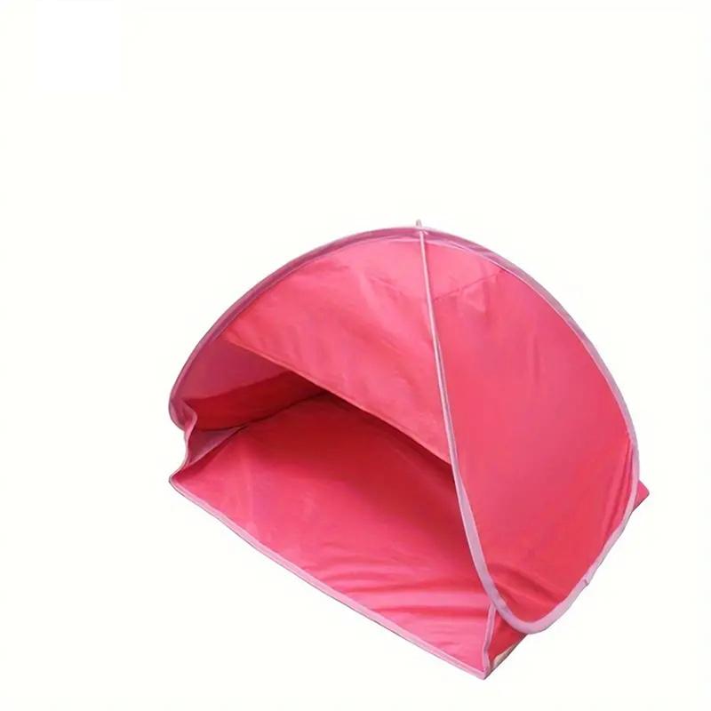 

New Portable Sun Shelter Outdoor Mini Sunbathing Head Tent Windproof Sand Proof Canopy Headrest Pops Up Beach Sun Shade Tents 70x50x45cm розовый