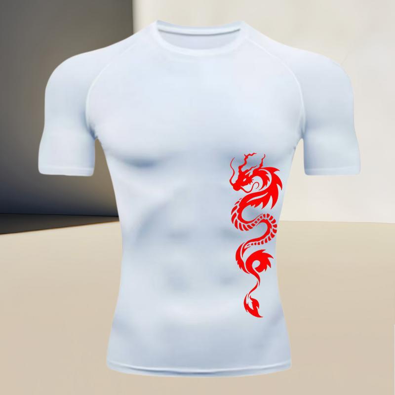 Men's Sports Compression Short-sleeved Body-shaping Top T-shirt - Breathable Fabric Perfect Gift for Father's Day