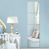8pcs Classic Square Wall Mirror Tiles,25cm x25cm, Easy Stick-On Installation