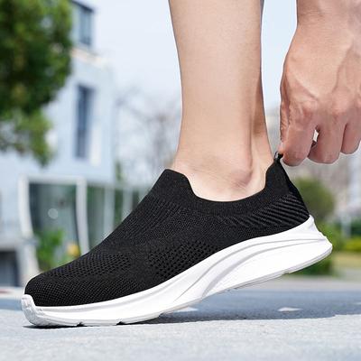 Summer Mesh Men Casual Shoes Lightweight Sneakers Men Outdoor Walking Shoes Breathable Slip On Mens Loafers Zapatillas Hombre 45