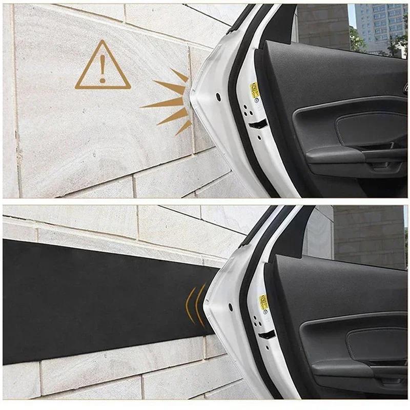 Car Door Sticker 1Pcs 250x20cm Black Bumper Garage Safety Guard Vehicle Protector Rubber Rubber Plastic Cotton High quality