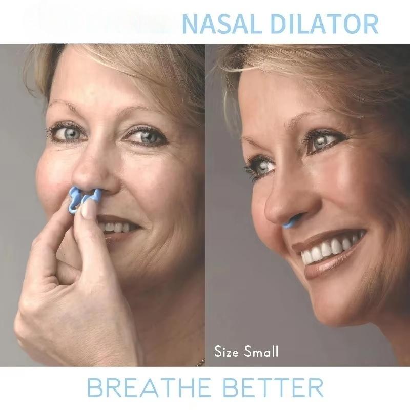 2pcs Mini Stop Snoring Device Silicone Elastic Nose Clip Anti-Snoring Supplies To Prevent Snoring Good Sleep