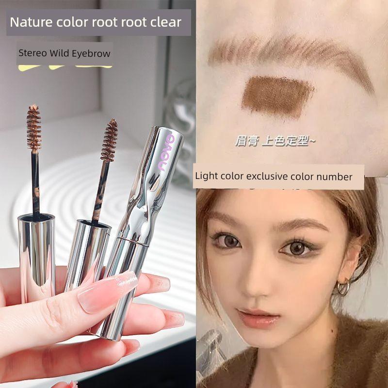 Novo Eyebrow Cream Nature Light Color Eyebrow Cream Waterproof and Durable Hair-Styling Decolorized Wild Eyebrow Blooming Two-in-One