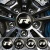2026 Hot For VOLKSWAGEN VW 4pcs 56/60/65mm Car Wheel Center Stickers for Volkswagen Rline CC Scirocco Sharan Variant Touareg Lam