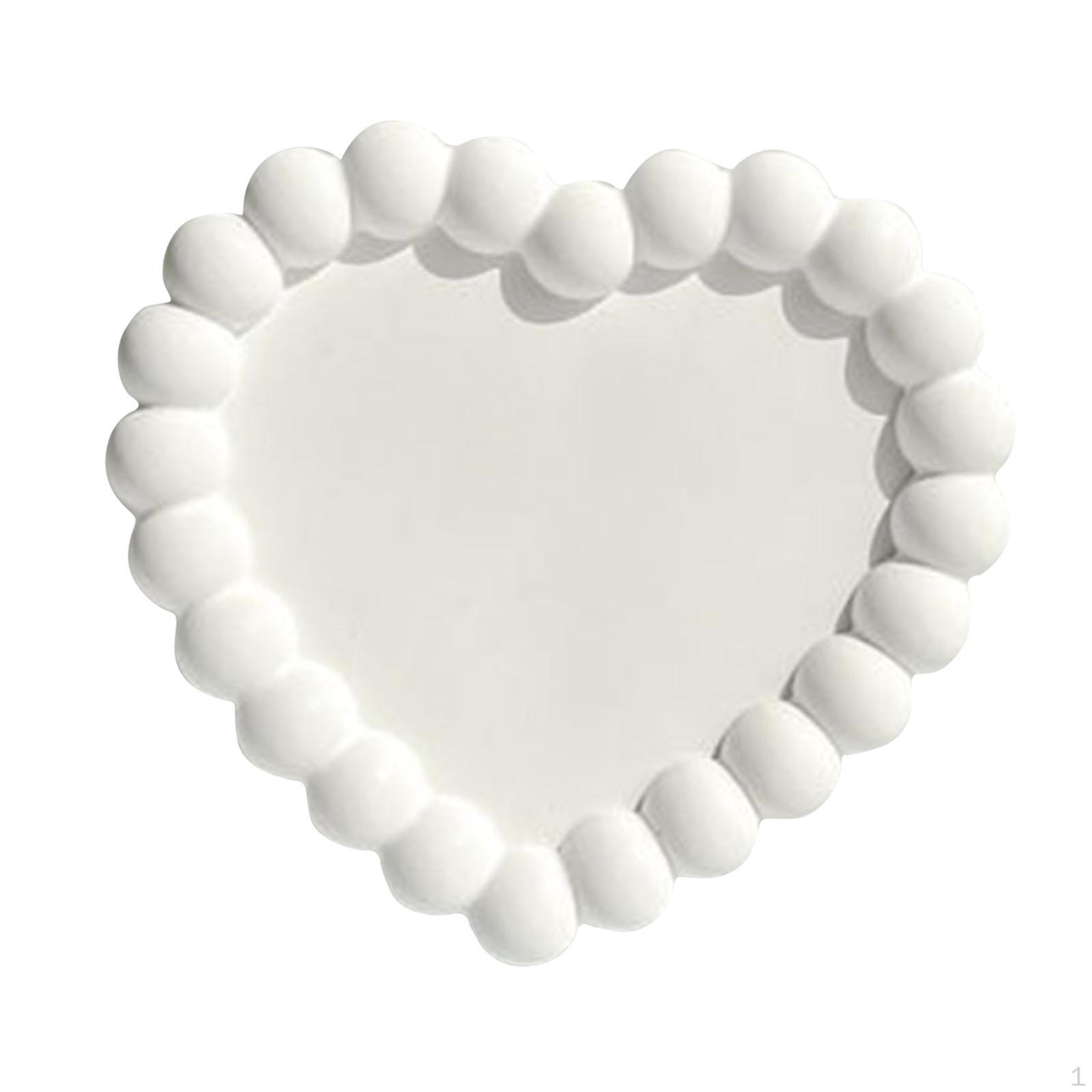 Chic Vanity Tray for Home Storage and Decor heart
