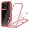 For iPhone 15 Pro Case Detachable 2-in-1 TPU+PC Clear Drop-Proof Phone Cover